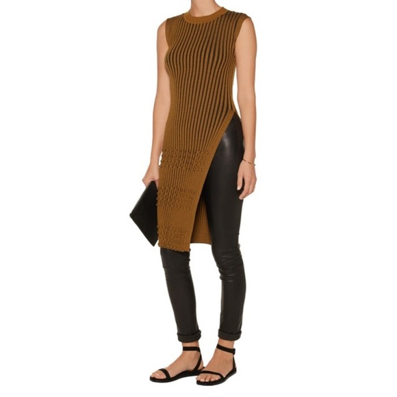 Opening Ceremony BLUE/BLACK NWOT Asymmetrical Knit Tunic - Picture 2 of 9